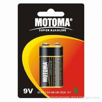 9V/6LR61 Super Alkaline Cell for Microphone, with 5 Years Shelf Lifespan and CE/RoHS Marks